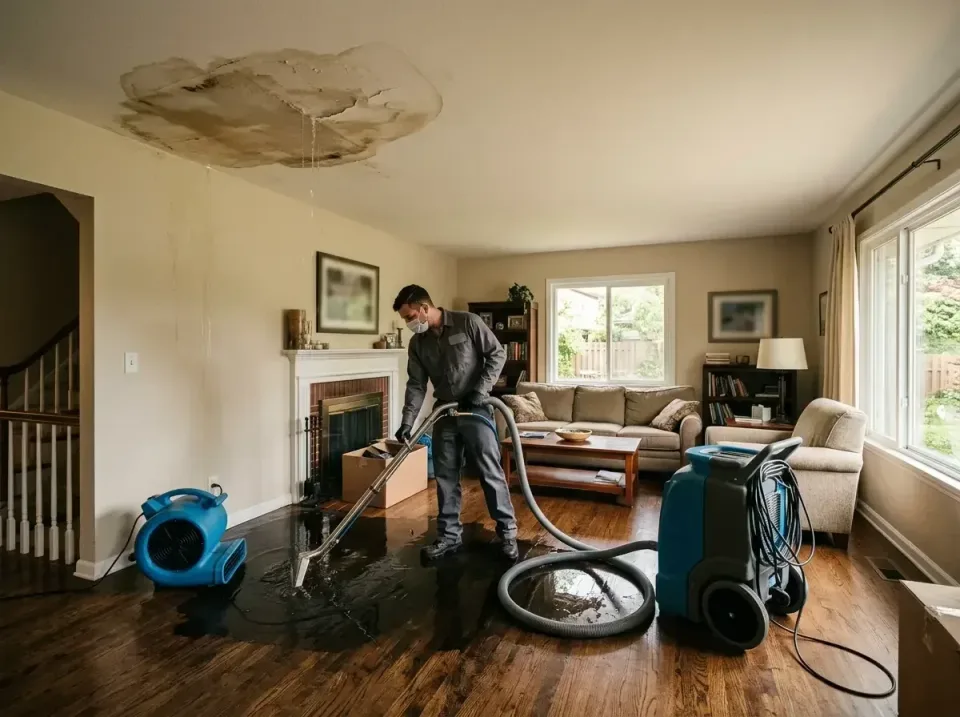 attic-pipe-burst-ceiling-drip-008 — frequently asked questions, Water Damage Restoration & Carpet Care in Lake Forest, IL